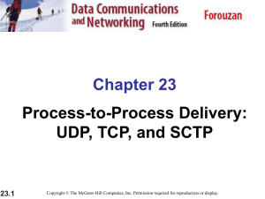 UDP, TCP, and SCTP