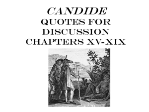 Candide Quotes for Discussion Chapters XV-XIX
