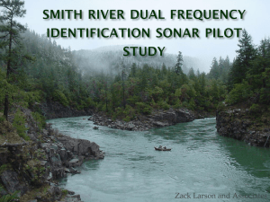 (DIDSON) Pilot Study - Smith River Alliance