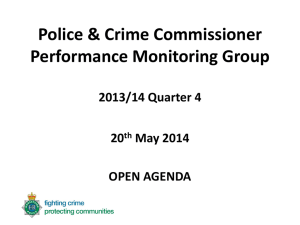 PCC Performance Monitoring Group presentation