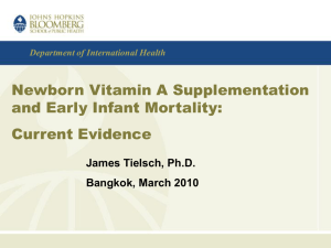 Current Evidence on Newborn Vitamin A Supplementation