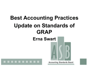 Best Accounting Practices Update on Standards of GRAP