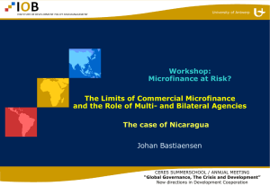 Bastiaensen Microfinance at Risk 23 June 2010