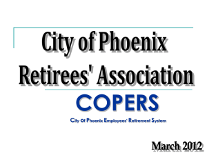 Retirement System - City of Phoenix Retirees Association