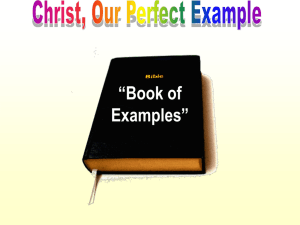 Christ Our Perfect Example