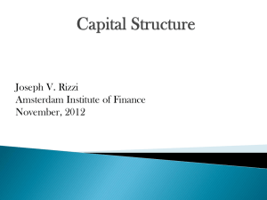 AIF Capital Structure November 2012