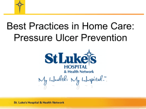 Background of the Pressure Ulcer Prevention Initiative