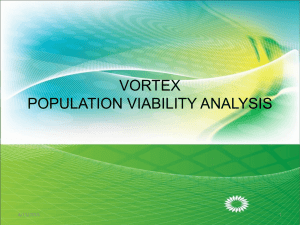 VORTEX POPULATION VIABILITY ANALYSIS