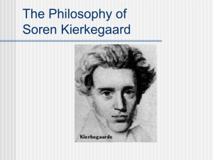 The Philosophy of Soren Kierkegaard