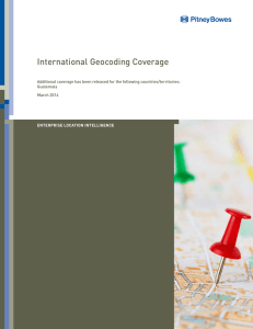 International Geocoding Coverage Brochure