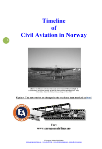 Timeline aviation Norway