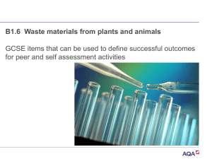 PPT B1.6 Waste materials from plants and animals