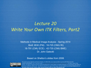 ITK Lecture 9