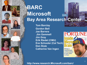 BARC Report 5/30/96 - Microsoft Research