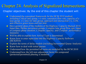 Lec 29:Analysis of signalized intersections