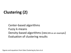 Lecture 12: Clustering (2)