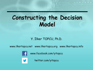 Constructing the decision model