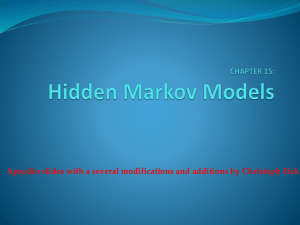 Brief Introduction to Hidden Markov Models