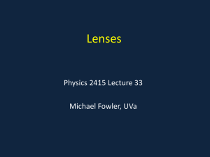 Lenses - Galileo and Einstein