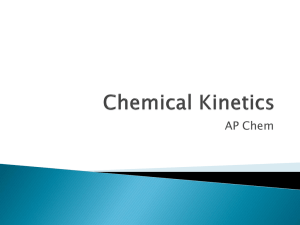 Chemical Kinetics - Fall River Public Schools