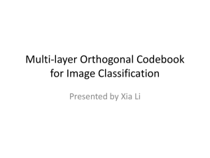 Multi-layer Orthogonal Codebook for Image Classification
