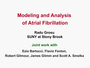 Modeling and Analysis of Atrial Fibrillation (ppt)