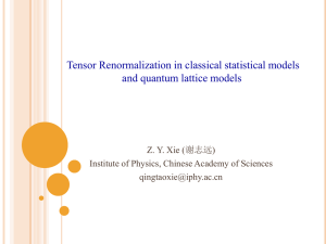 Tensor Renormalization in classical statistical models and quantum