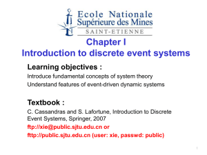 What is a discrete event system