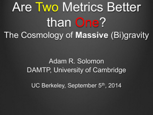 Are Two Metrics Better than One? - damtp