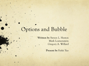 Options and Bubble