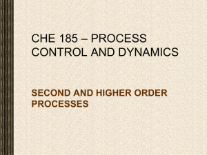Lect. 15 CHE 185 – 2nd AND HIGHER ORDER PROCESSES