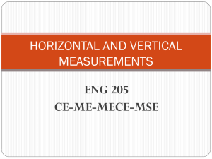 Horizontal and Vertical Measurements