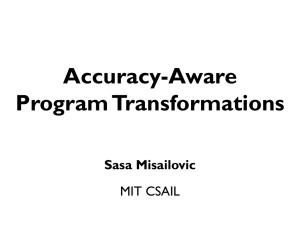 Accuracy-Aware Program Transformations