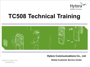 TC508 Technical Training