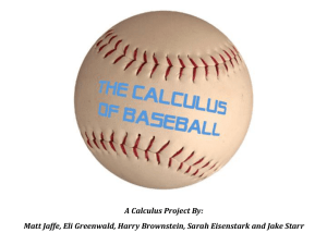 The Calculus of Baseball 5