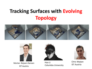 Tracking Surfaces with Evolving Topology