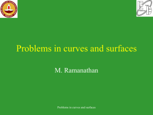 Problems in curves and surfaces