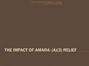 The Impact of Amara: (a)(3) Relief