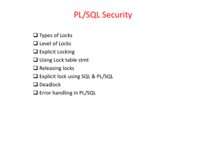 PL SQL Security