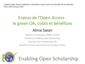 The Open Access Advantage - Généraliser l`accès ouvert aux