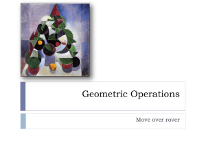Geometric Operations