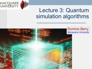 Lecture 3: Quantum simulation algorithms