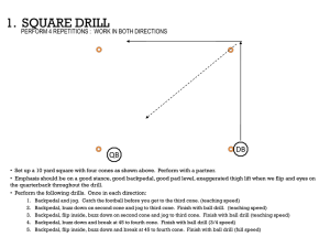 1. Square Footwork Drill