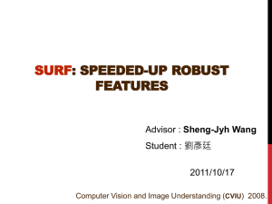 SURF: Speeded-Up Robust Features
