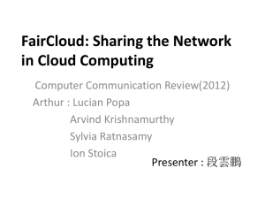 FairCloud: Sharing the Network in Cloud Computing