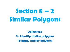 Section 8 * 2 Similar Polygons