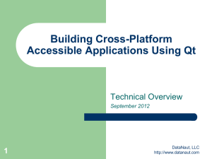 Building cross-platform accessible applications using Qt