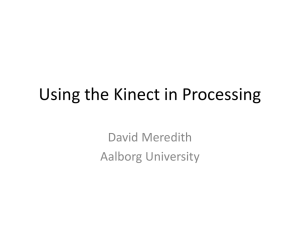 Using Kinect in Processing