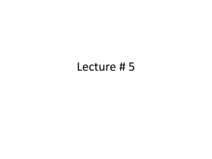 Lecture#5 - cse344compilerdesign