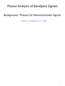 Phasor Analysis of Bandpass Signals